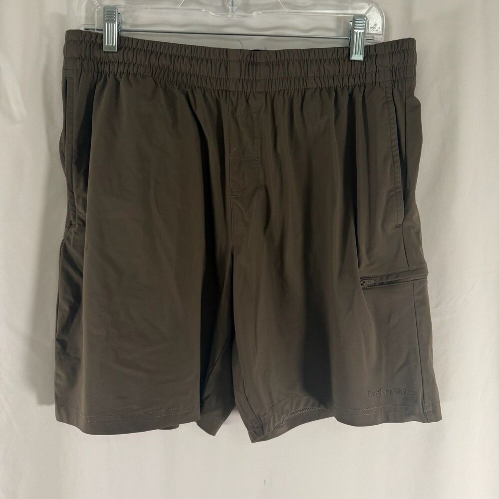 Outdoor Voices Athletic Shorts Men's Medium Green Pockets Elastic Waist Drawstri